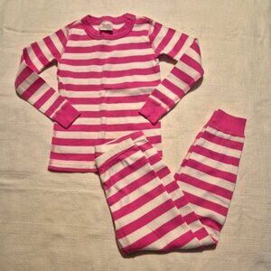 Hanna Andersson girls size 100 or 4 pink and white stripe, vguc have minor fade